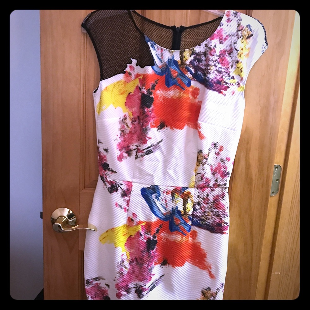 Sachin + Babi new geoprint multi color dress